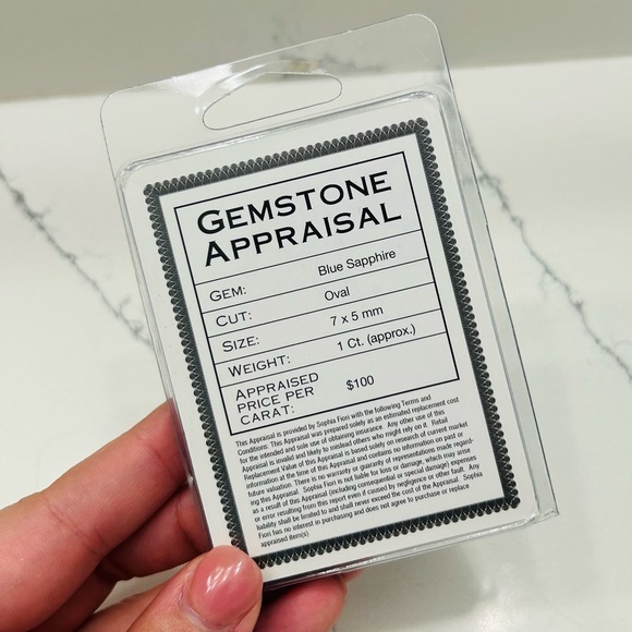 Sapphire Sophia Fiori Midnight Blue Oval Cut Loose Gemstone 1 Carat 7x5mm - Picture 2 of 3